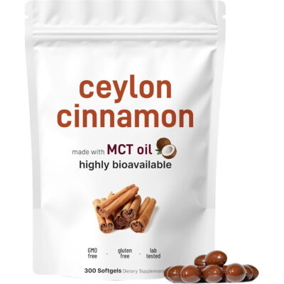 GMP Custom Logo Natural Ceylon Cinnamon Softgels MCT Oil Ceylon Cinnamon Herbal Supplement Softgel Metabolism Capsules Extract