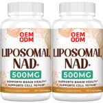OEM/ODM Private Label Premium Liposomal NAD+ Supplement  Formula 500mg Per Serving 60 Vegetarian Capsules