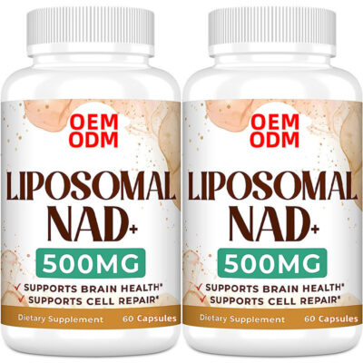 OEM/ODM Private Label Premium Liposomal NAD+ Supplement  Formula 500mg Per Serving 60 Vegetarian Capsules