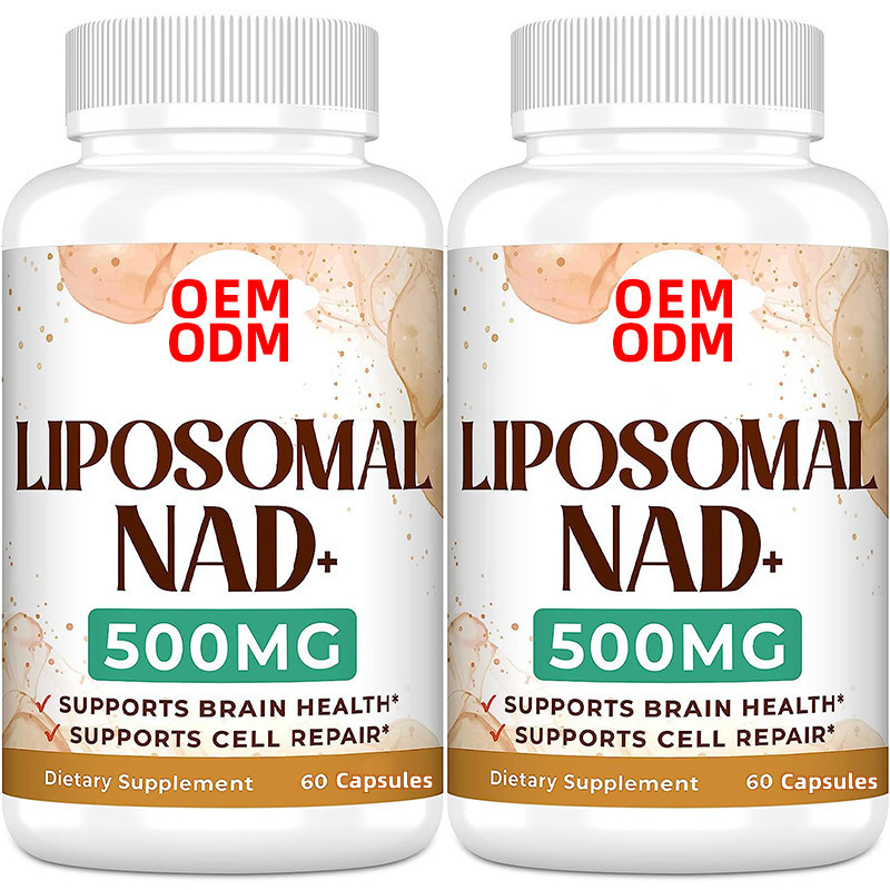 OEM/ODM Private Label Premium Liposomal NAD+ Supplement Formula 500mg Per Serving 60 Vegetarian Capsules