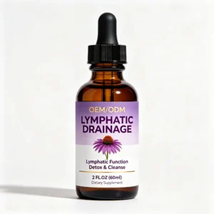 OEM Liposomal Lymphatic Drainage Drops with Echinacea Dandelion Turmeric Burdock Support Lymphatic System & Immune Health