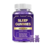 Rosebest Custom Formula OEM Private Label Sugar Free Natural Blueberry Flavor Sleep Aid Gummies Bear Supplements Melatonin-free