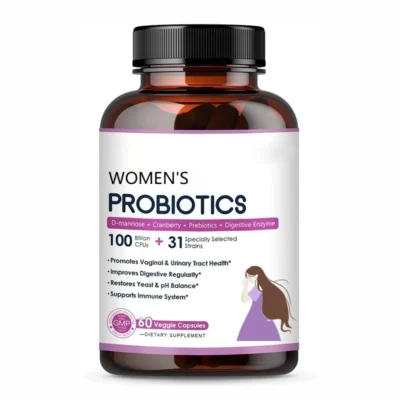 Factory Fast 90 Caps GMP Label Custom Logo Women's Best Probiotic Supplement 100 Billion CFU Immune Anti-Fatigue Support Energy